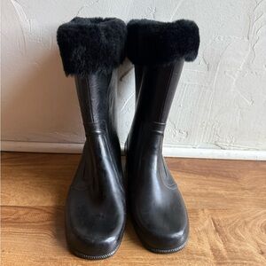 Women's Vintage Winter Rain Boots